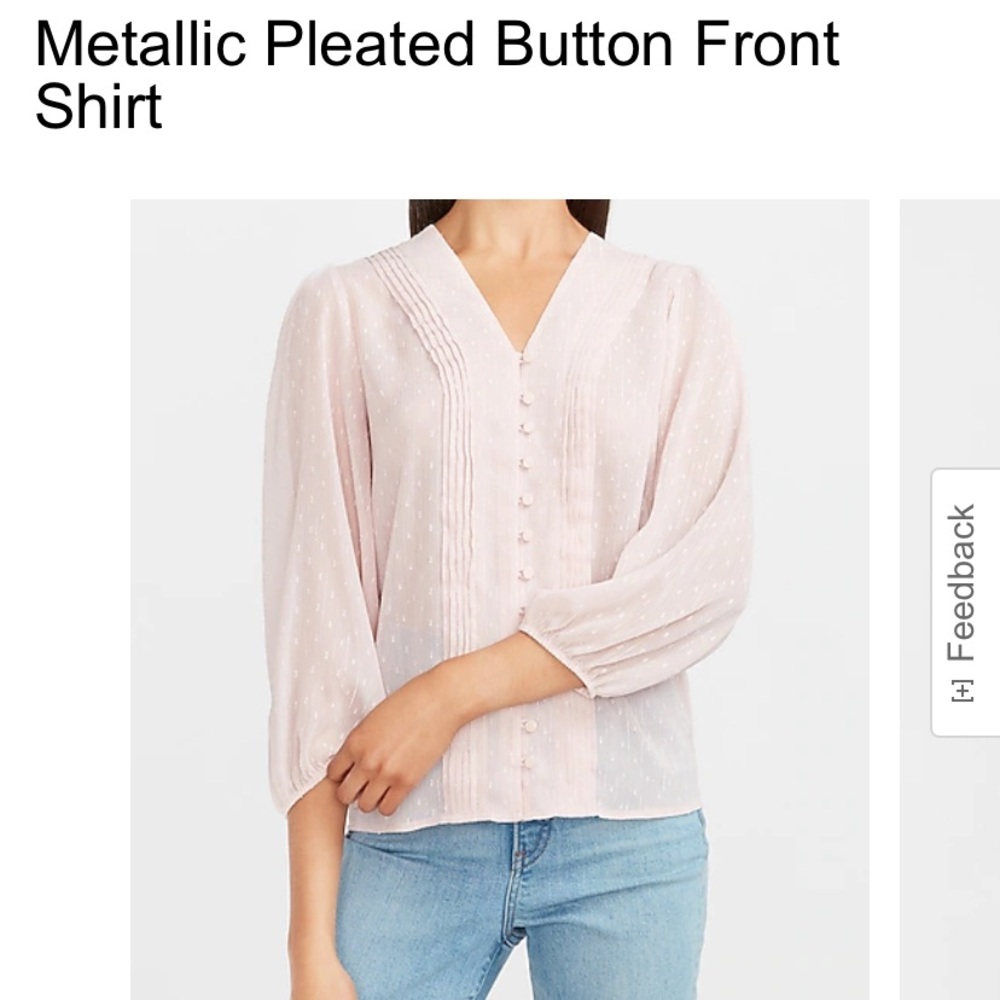 NEVER WORN Truffle Pink Express Shirt